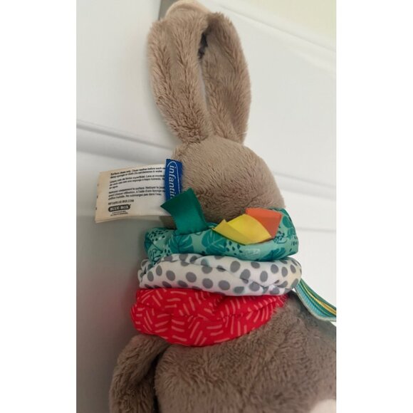 Infantino Sloth Musical Pull Down Sticky Hands Hangable Plush Stuffed Animal Bab - Picture 4 of 9